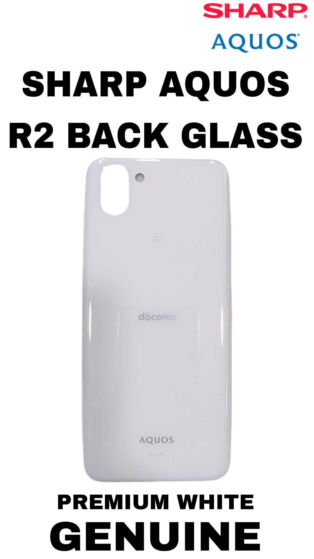 SHARP AQUOS R2 ORIGINAL BACK GLASS