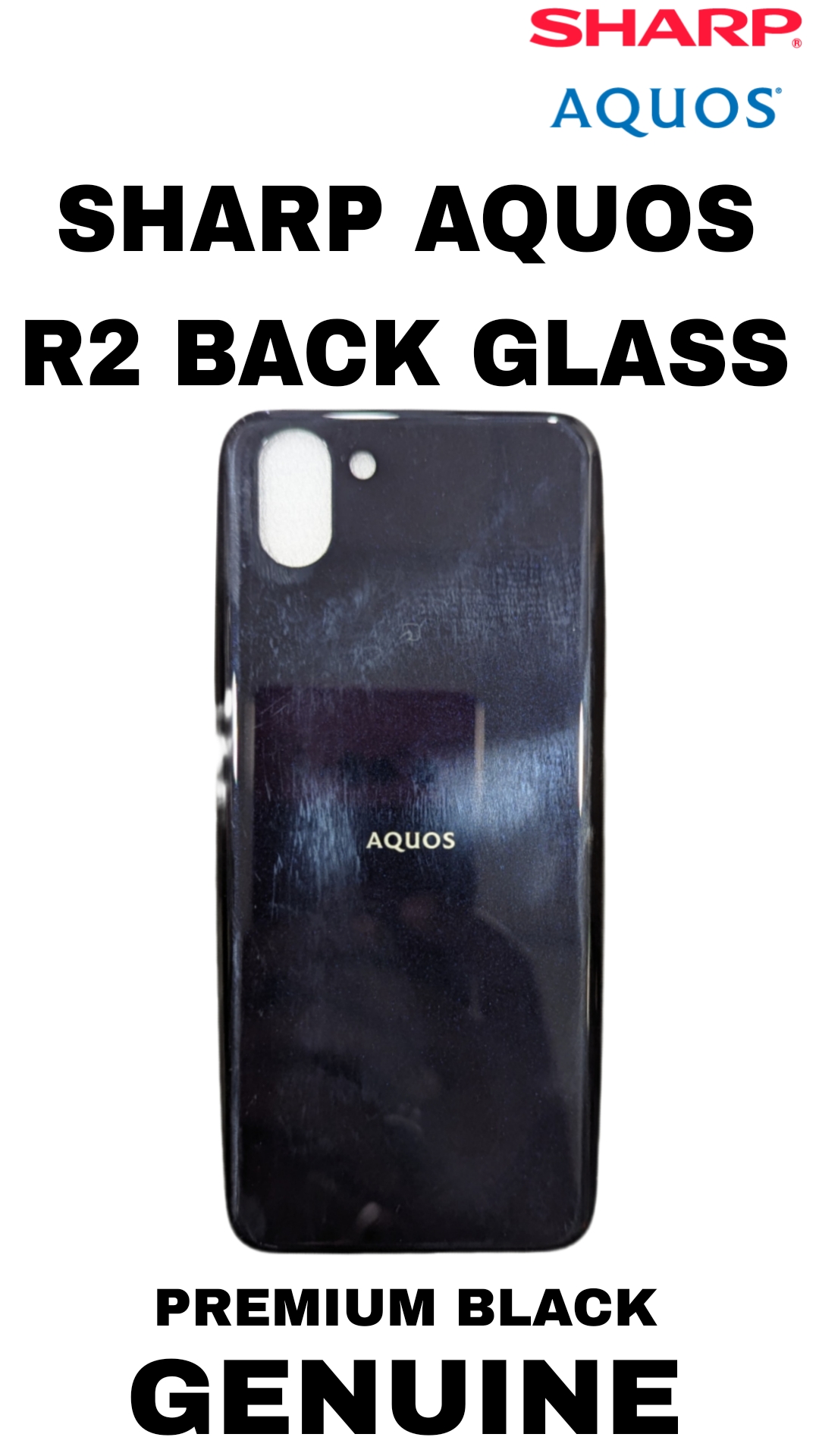 SHARP AQUOS R2 ORIGINAL BACK GLASS