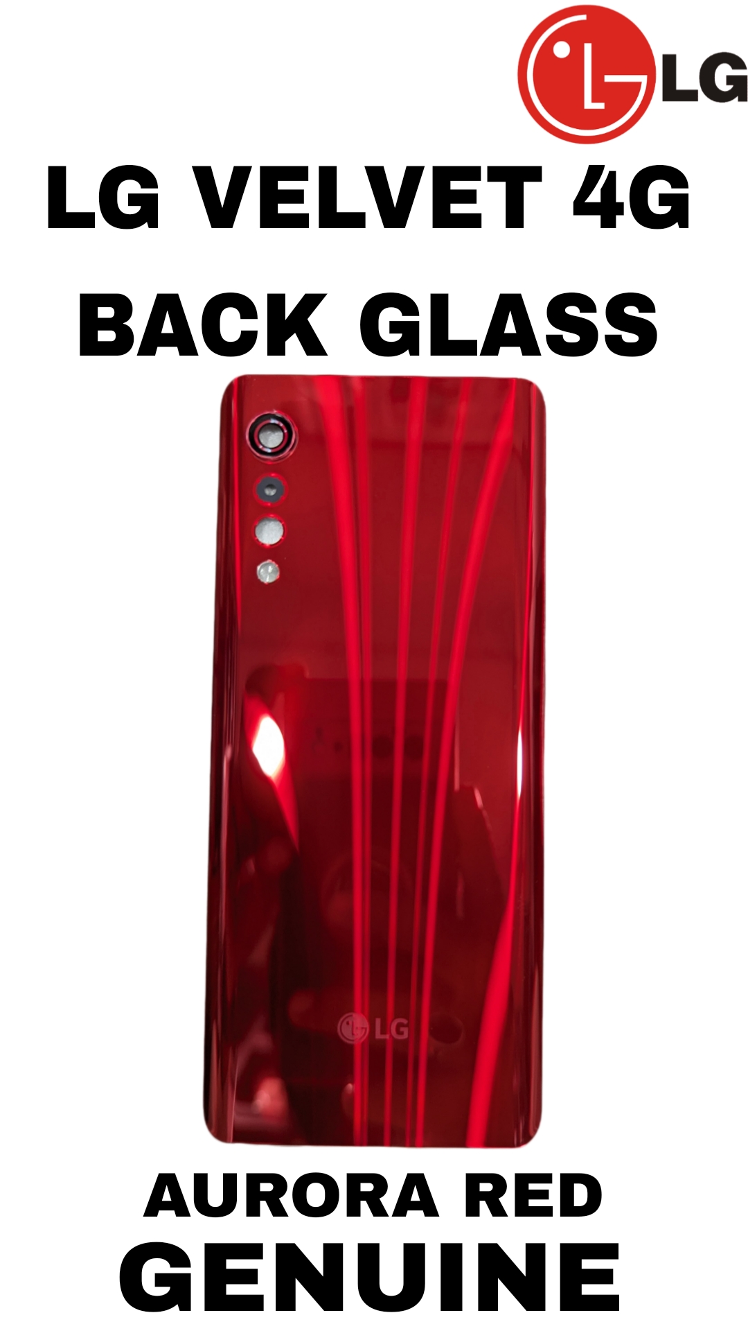 LG VELVET 4G ORIGINAL BACK GLASS